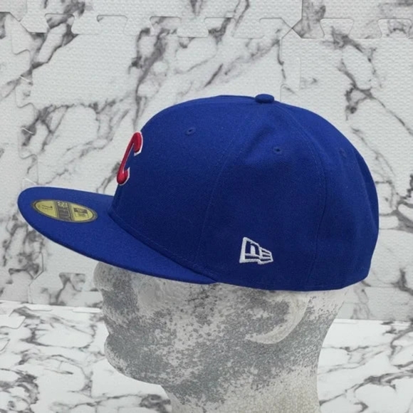 Men's New Era Cap Royal Blue Chicago Cubs 59FIFTY NWT - Picture 4 of 5